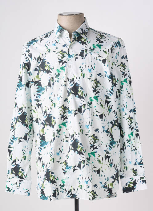 Chemise manches longues vert KARL LAGERFELD pour homme