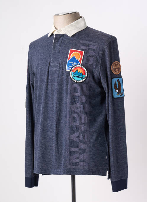 Polo bleu NAPAPIJRI pour homme