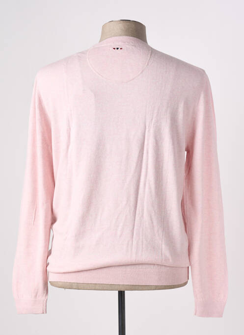 Pull stretch manches longues rose NAPAPIJRI homme