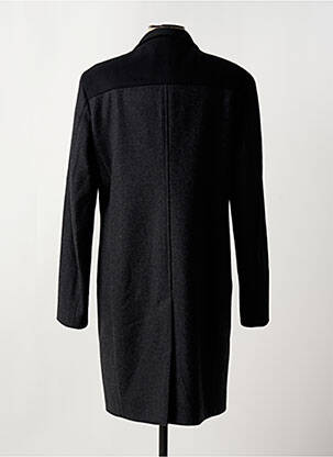 Manteau long coupe droite sans capuche gris BIKKEMBERGS homme