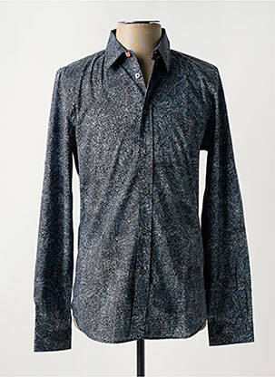 Chemise manches longues imprimé fantaisie bleu PAUL SMITH homme