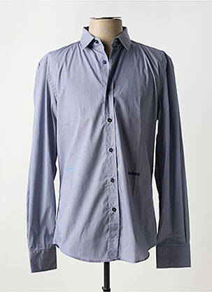 Chemise manches longues imprimé rayures bleu BIKKEMBERGS homme