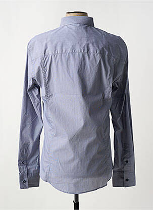 Chemise manches longues coupe cintrée bleu BIKKEMBERGS homme