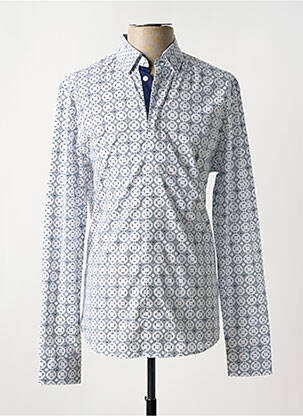Chemise manches longues imprimé fantaisie blanc FRANKIE MORELLO homme