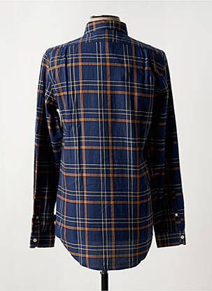 Chemise manches longues imprimé carreaux bleu PAUL SMITH homme