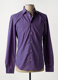 Chemise manches longues imprimé fantaisie bleu MANUEL RITZ homme