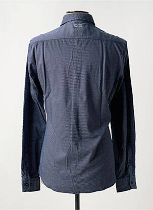 Chemise manches longues imprimé fantaisie bleu HUGO BOSS homme