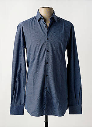 Chemise manches longues imprimé fantaisie bleu LAGERFELD homme