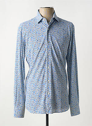 Chemise manches longues coupe cintrée bleu ORIAN homme