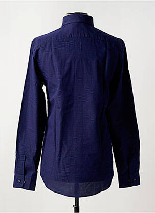 Chemise manches longues imprimé fantaisie bleu TRUSSARDI JEANS homme