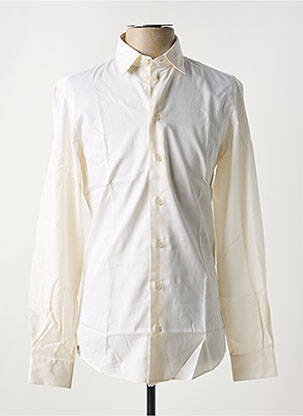 Chemise manches longues coupe cintrée blanc ARMANI homme