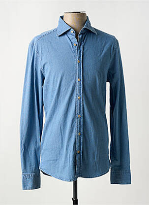 Chemise manches longues coupe cintrée bleu STENSTRÔMS homme