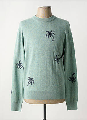 Pull col rond manches longues vert PAUL SMITH homme