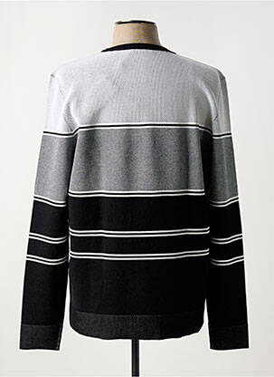 Pull col rond manches longues noir BIKKEMBERGS homme