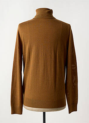 Pull col roulé coupe cintrée manches longues marron PAUL SMITH homme
