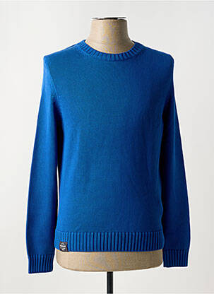 Pull col rond manches longues bleu NAPAPIJRI homme
