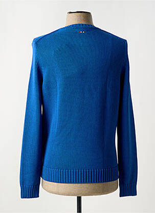 Pull col rond manches longues bleu NAPAPIJRI homme