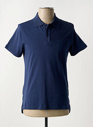 Polo stretch manches courtes bleu BIKKEMBERGS homme