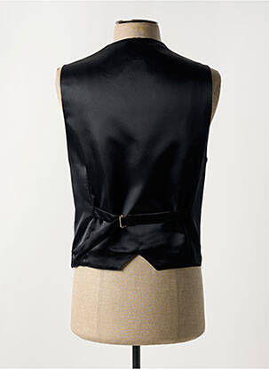 Gilet sans manche effet matière satinée noir JEAN DE SEY homme