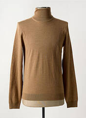 Pull col roulé marron HUGO BOSS pour homme seconde vue