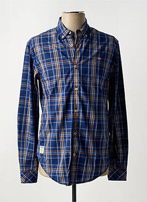 Chemise manches longues bleu NAPAPIJRI pour homme