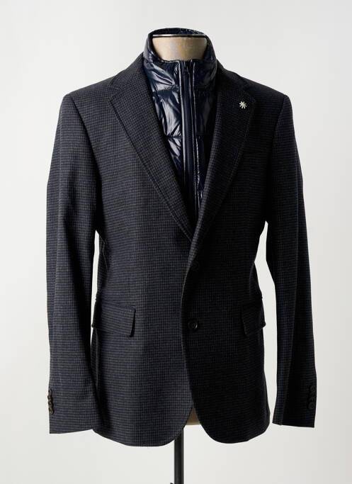 Blazer finition intérieure doublée gris MANUEL RITZ homme