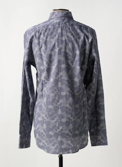 Chemise manches longues imprimé fantaisie bleu KARL LAGERFELD homme