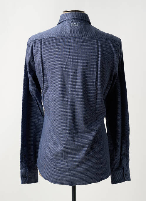 Chemise manches longues imprimé fantaisie bleu HUGO BOSS homme