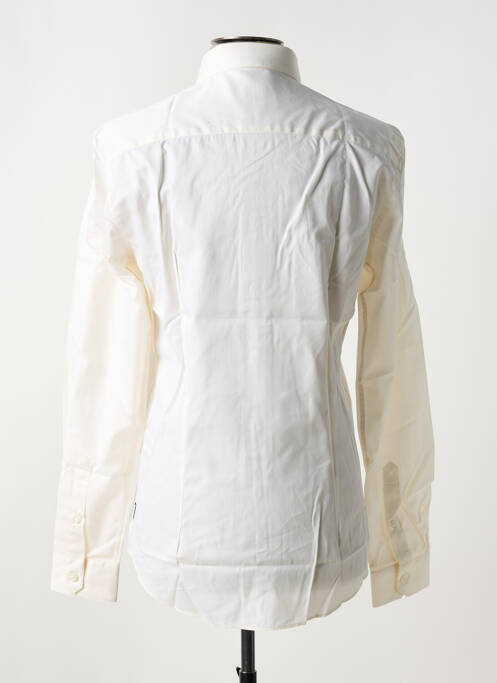 Chemise manches longues coupe cintrée blanc ARMANI homme