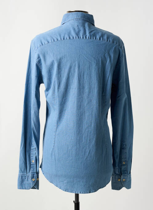 Chemise manches longues coupe cintrée bleu STENSTRÔMS homme