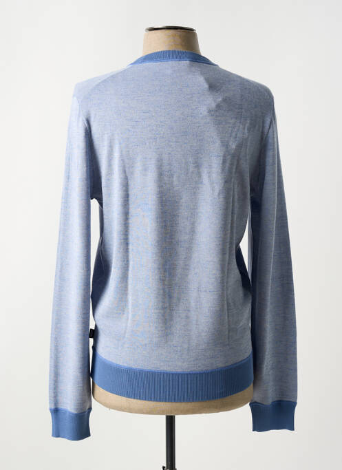 Pull col rond manches longues bleu HUGO BOSS homme
