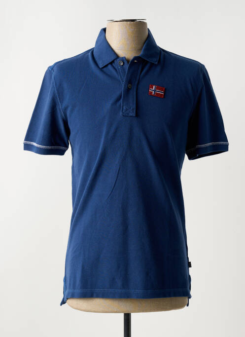 Polo coupe cintrée manches courtes bleu NAPAPIJRI homme