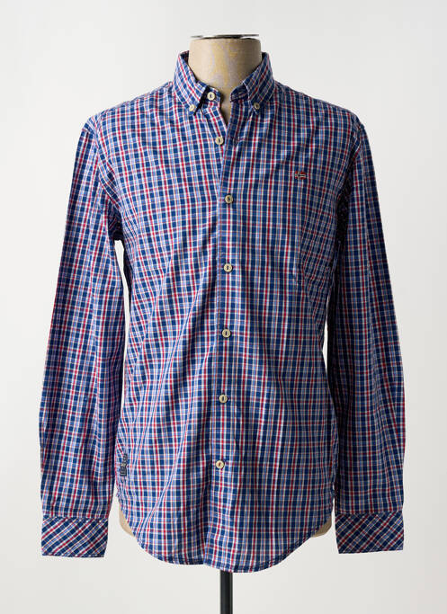 Chemise manches longues bleu NAPAPIJRI pour homme