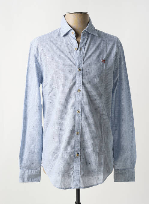 Chemise manches longues bleu NAPAPIJRI pour homme