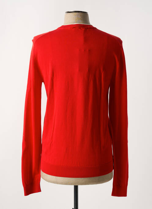 Pull col rond manches longues rouge HUGO BOSS homme