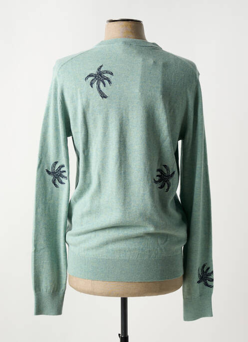 Pull col rond manches longues vert PAUL SMITH homme