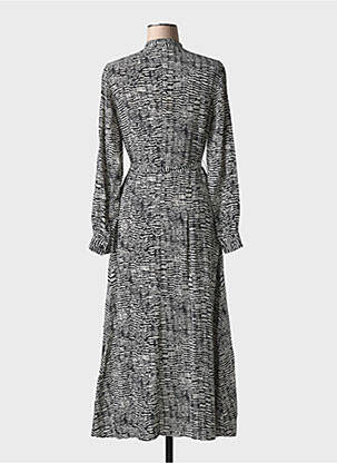 Robe longue manches longues manches longues noir HUGO BOSS femme