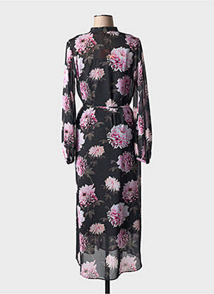 Robe longue manches longues manches longues noir HUGO BOSS femme