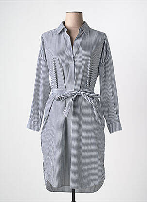 Robe mi-longue manches longues manches longues gris HUGO BOSS femme