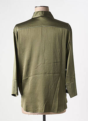 Chemisier fermeture boutonnée sur le devant manches 3/4 vert HER SHIRT femme