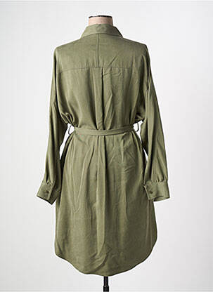 Robe mi-longue manches longues manches longues vert HUGO BOSS femme