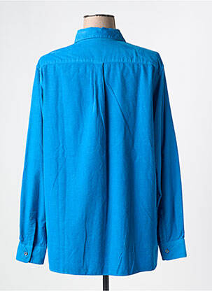 Chemisier coupe cintrée manches longues bleu ASPESI femme