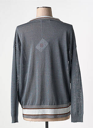 Pull stretch manches longues gris FABIANA FILIPPI femme