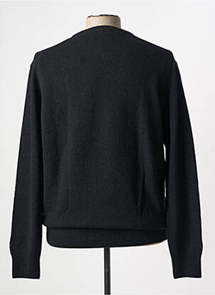 Pull tissage jacquard manches longues noir MC2 SAINT BARTH homme