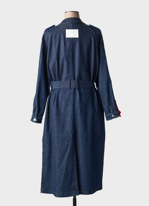 Trench poches sans capuche bleu HUGO BOSS femme