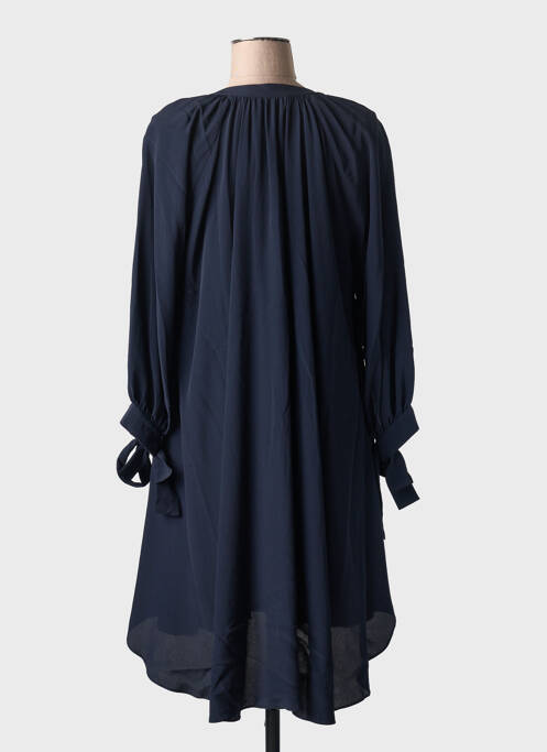 Robe mi-longue manches longues manches longues bleu HUGO BOSS femme