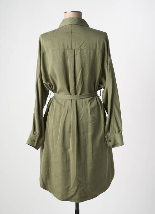 Robe mi-longue manches longues manches longues vert HUGO BOSS femme