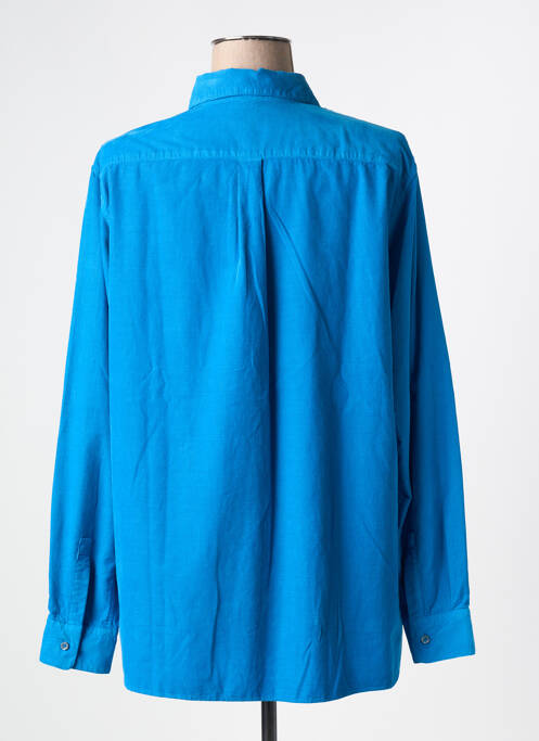 Chemisier coupe cintrée manches longues bleu ASPESI femme