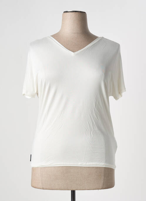 T-shirt col v manches courtes beige RRD (ROBERTO RICCI DESIGNS) femme