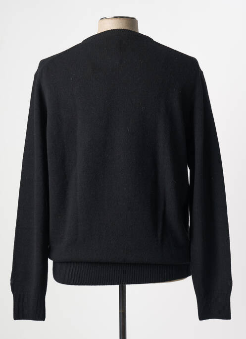 Pull tissage jacquard manches longues noir MC2 SAINT BARTH homme